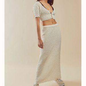 Free People Double The Fun Set Ivory